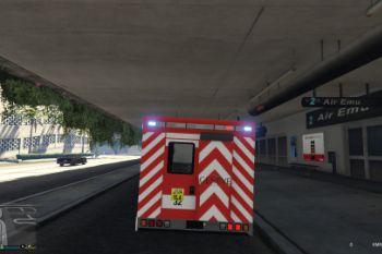 E602a1 5 gva international airport ambulance    rear
